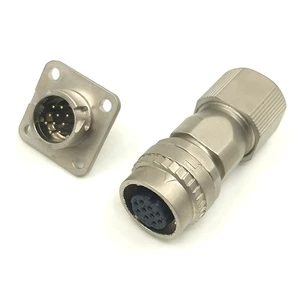 CM10 SP10S Servo Motor Encoder Connector DDK10 Straight Head for Mitsubishi