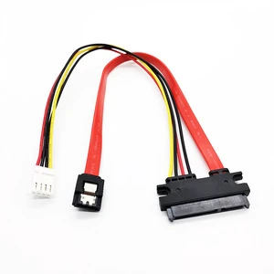 30 40 50CM SATA 7+15 22Pin to Serial ATA 7Pin Female IDE D Type Port Small 4Pin SATA Hard Drive Power SATA Cable