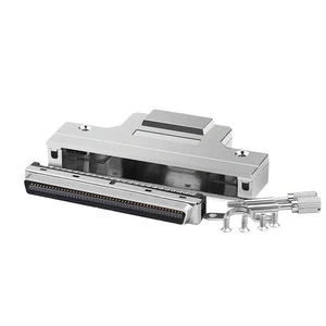 Industrial Control Plug SCSI-100P Male Pin-Type Servo Motor Connector Iron Shell Screw-Type Welding-Type Connectors