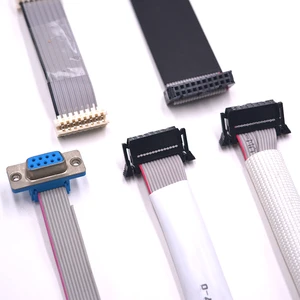 IDC Male Female Flat Ribbon Cable 2.0mm 2.54mm Pitch UL2651 Flexible Wire Harness for PCB Connection Custom Length Available