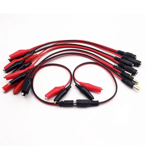 Battery Clip DC Red And Black Male Female To Alligator Clip Cable Battery Charging Line Battery Power Supply Cable With Plug