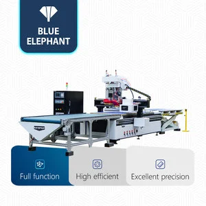 High-speed 1325 1530 ATC CNC Nesting Machine Woodworking Kitchen Cabinet Door Slotting Punching Machine for Furniture Production