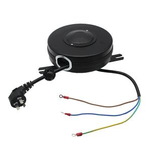 Mella Portable Charger Flexible Usb Wire Cord Storage Reel Cord Extension Retractable Cable Reel for Hair Dryer