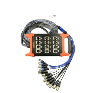 Custom Professional Multicore Xlr Audio Snake Cable with Stage Box RCA Connector for Speaker Application