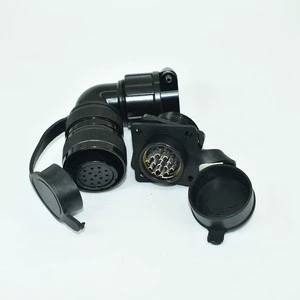 Servo Motor Plug Socket YD28-15-YDB28K15TS Elbow 90 Degrees Aviation Plugs, Connectors Encoder Socket