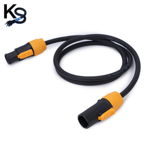 KESHI 3 Pin PowerCon Copper Conductor Extension Cable 20A 250V Heavy Duty Locking Stage Lighting Audio LED Screen DJ Equipment