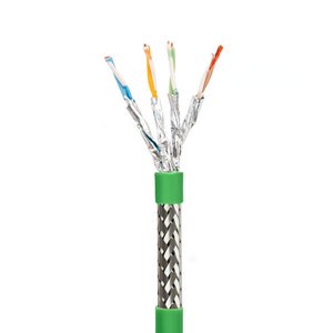 Cat6a High Flex Industrial Ethernet Cable Double Shielded SFTP Drag Chain Wire Oil Resistant Abrasion-Resistant Gigabit 10Gbps