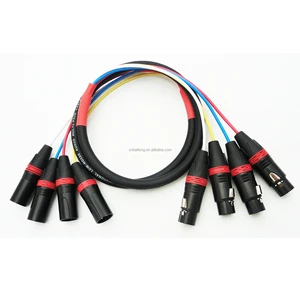 OEM Audio De Y Power Snake Xlr Cable Male to Female Multi Microphone 4 8 12 Channels Roll Stage Box Cable
