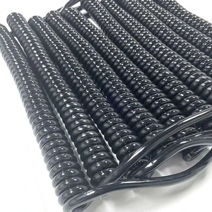 Customized Coil Wire Spring Cable Coil Cable 0.5, 0.75, 1.5, 2.5 4 6mm 2 Spiral Cable