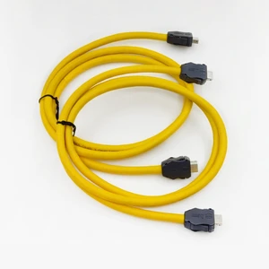 Harting Original 1.5A Industrial Ethernet Cable Assembly Double IX Type Plug High Flex PVC Automotive Use 10-Pin Pure Copper
