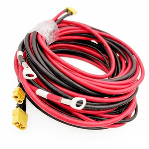 Custom XT90 Male Female Xt60 Xt90 Connector to Eye O Ring Terminal Plug Amass Wire Harness Cable Assembly Charger Cable 12awg