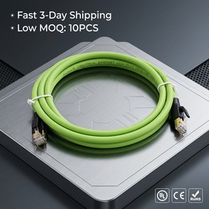 Wholesale HYF Custom Industrial Ethernet Cable AWG26 High Flex Cat6a Shielded RJ45 8-core Trailing Cable Robotic Arm Motion