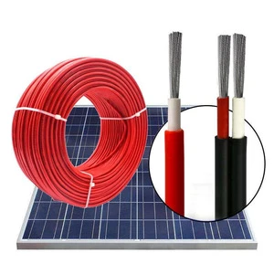 Tin Copper Solar Cable 10mm2 Stranded 0.6/1KV Flexible XLPE Insulated DC Underground Power Cable