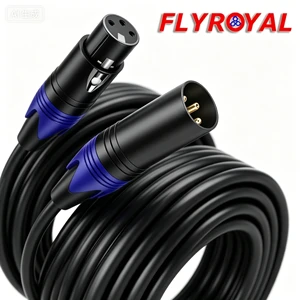 3 Pin XLR Male Female Microphone Cable Shielded OFC Copper PVC Jacket Custom XLR Cable Wiring Harness Assembly for Stage Speaker