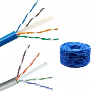 Network utp cable Cat 6 Cat6e box 23awg full cooper CCA CCC BC cctv camera cable réseau Cat6 data cable reel 305m 1000ft RJ45