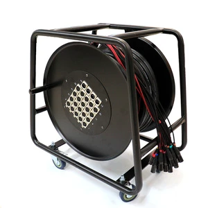 Pro Snake XLR Cable Reel 30m 50m 100m Balanced Cable Wire Drum 8 24 32 Channel for Stage Mix Console