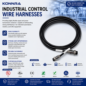 Industrial Automation Wire Harness Connector Assembly High Flexible Signal Power Cable for Robot Arm