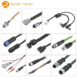 M12 Cable 4 Pin 8 Pin IP67 Shielded for PLC Sensor Industrial Automation CE RoHS Custom Length
