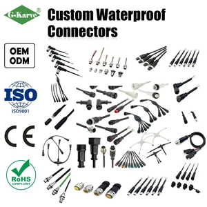 Custom OEM IP67 IP68 IP69k Waterproof Connector Cable Assembly Heavy Duty for Industrial Automation Equipment