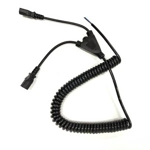 3 4 6 7 Pin Mirco USB Power Plug Flexible Spring Spiral Electric Wire Coiled Cable