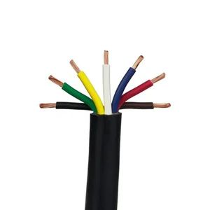 Heavy Duty 14 Gauge 7 Conductor Trailer Wire (25 Feet) Insulated Cable Durable Weatherproof 7 Way Trailer Cable