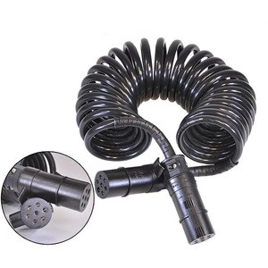 High Quality New 5m Spiral Cable 7 Pin Spiral Power Cable with Spring Cable PVC Insulated Solid Conductor