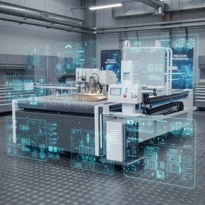 Automatic Digital Cutter for Corrugated Box Cardboard Printing Paper CNC Oscillating Knife Cutting Machine