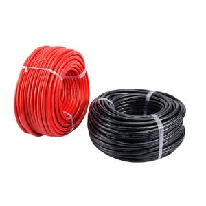 High Temperature Resistant 8 AWG Stranded Copper Silicone Rubber Insulated Flexible 600V Electric Battery Cable for Industrial
