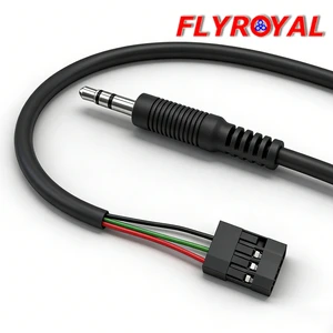 Custom Audio Cable 3.5MM RTS AUX to 2.54 Dopunt Housing
