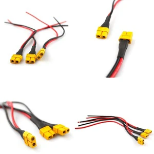 XT60 Battery Cable for Electric Bicycle Battery Wire Harness, Customized UL3239 Silicone Battery Terminal Connecting Wire