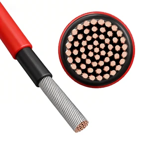 PV Solar Cable 4mm/6mm/6mm/10mm/10mm GF0005 DC Power Copper XLPE PVC Jacket IP66 0.6kV 50A Low Voltage