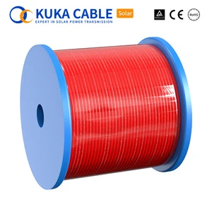 UL TUV Red or Black 4mm/6mm/10mm CPR CCA Ad8 Solar Cable Pv Cable Manufacturers for Solar System Cable
