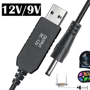 1m USB to 5521DC Data Line with PVC Jacket Micro-USB Type 0.5A 12.6V Boost for Mobile Phones Cameras Computers