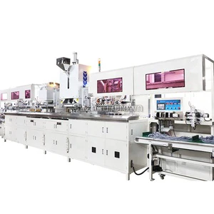 Fully Automatic 3 Core Round Cable 3 P Type a - Type O Plug Power Cord Assembling Producing Line