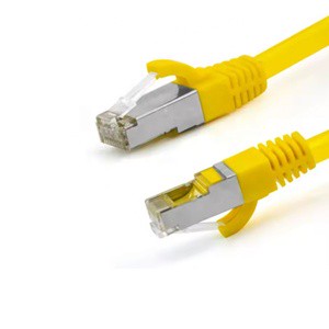 Factory Supply Cat7 UTP Ethernet Patch Cord Oxygen-Free Copper Black PVC Industrial Network Cable for Control Panel