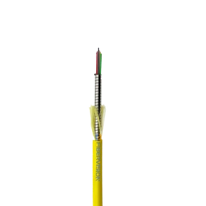 Spiral Armored Cable FiberVision Indoor 12-Core G652D/G657A1/G657A2 FTTH FTTB FTTX Network Stainless Steel Tube LZSH Jacket
