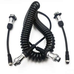 Custom Cable Assembly Supplier Production Waterproof 4pin Car Coil Trailer Wiring Harness