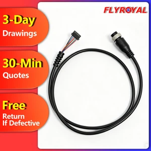 Waterproof M16 6/8/10/12Pin Aviation Connector Cable High Current PVC Wiring Harness for Industrial Automation