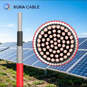H1Z2Z2-K Solar Cable 10AWG 12AWG Red Black Cavo Fotovoltaico