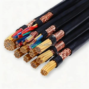 Highly Flexible Stranded Conductor RVVP 2/3/4/5C Control Shielded Insulated Cable for Automation Equipment Drag Chain Shielded
