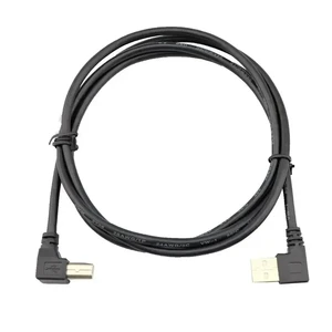 OEM Factory USB 2.0 Type C 20cm L-Shape Fast Charging Data Cable Pure Copper Conductor for Mobile Phones Car Cameras Printer