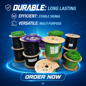 Durable 4 Core Shielded Industrial Ethernet Cable 6XV1840 2AH10 for PROFINET System Connection.