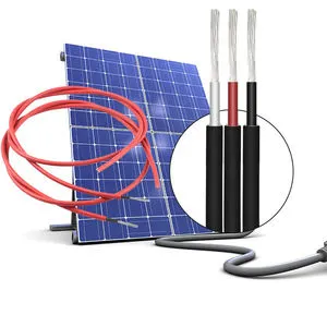 PV1-F Solar Cable for for 1000V/1500V 2.5/4/6mm DC Copper PV Wire for Solar Power Station