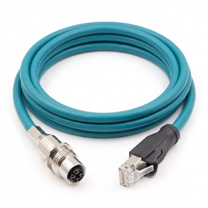 Custom M12 Cable Assembly OEM X D a Coded Overmolded Shielded IP67 Industrial Sensor Ethernet Cordset Bulk Supply Factory