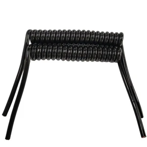 2CX20AWG PVC Insulation PU Sheath Spiral Cable Extension Coiled Spiral Cable 2 Core Spiral Cable Coil Cord Coiled Extension Cord