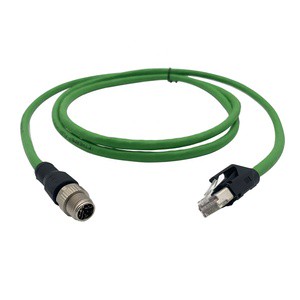 SVLEC IP67 Industrial Ethernet Cable M12 X Coded to RJ45 data communication cable