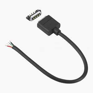 High Current Micro Power Charger Magnetic Connector Cable 4 Pin with Open End M589