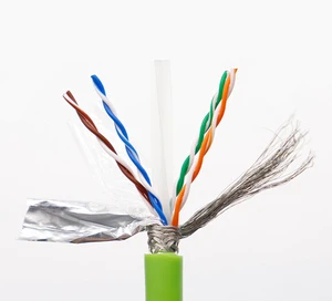 23AWG Cat6a UTP Network Cable High Flexible Double Shielded Stranded Copper With LSZH PVC PE RJ45 Industrial Cable Tow Chain