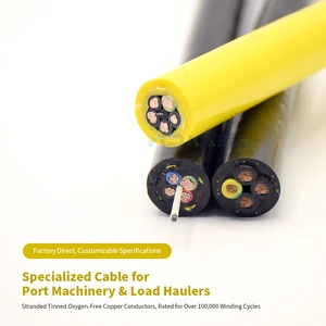 Crane Reel Drum Cable Copper Conductor PE Insulation High Torsional Resistance High Wear Resistance