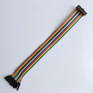 Flat Ribbon Cable 254mm 16P 26P 32P 40P Colored Cable IDC Connector To 1x16P Dupont Connector Flat Ribbon Cable